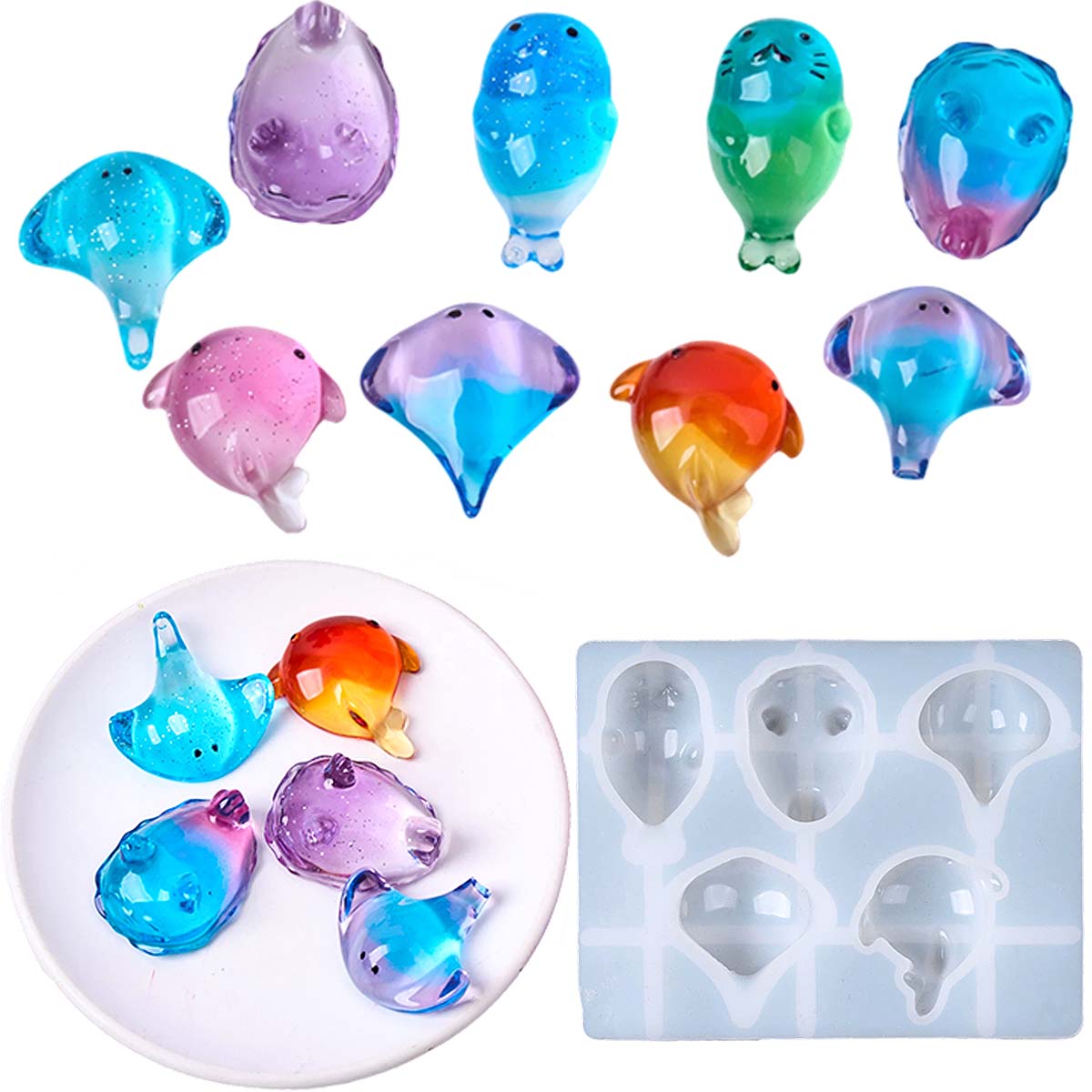 Soap Making Gifts - Forma Silikonowa 3D Kawaii Manta Ray